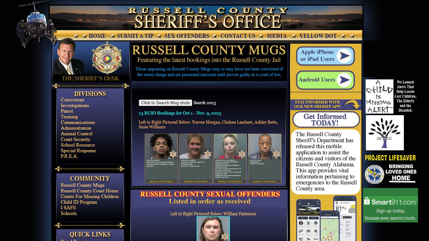 Russell County Mugs - RCSO